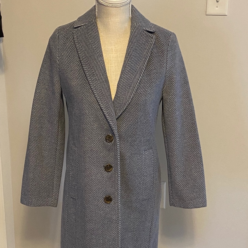 Jcrew Factory Chevron Winter Coat